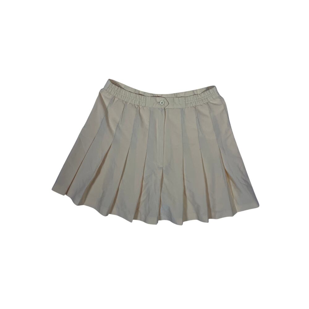 VTG Pastel Yellow Head Golf Pleated Skirt Womens Small 27W Athletic Tennis Skort